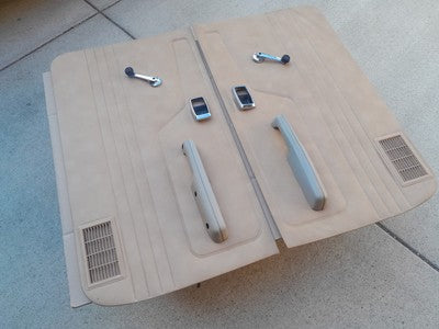 1983-1988 Ford Ranger OE Door Panels and Accessories Driver Passenger (TAN)