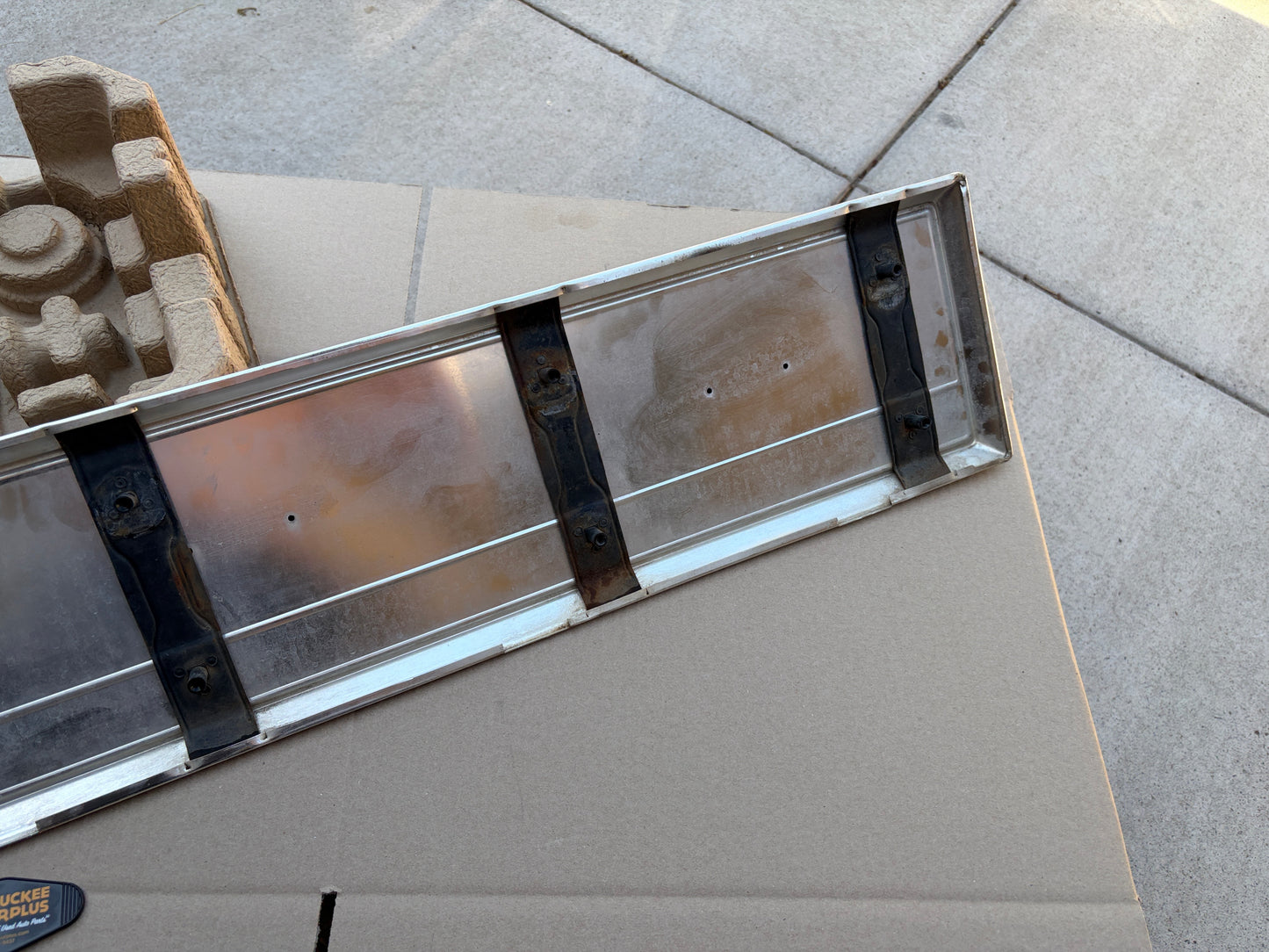 80-86 Ford F-Series Tailgate Trim Finish Panel Aluminum (EARLY STYLE)