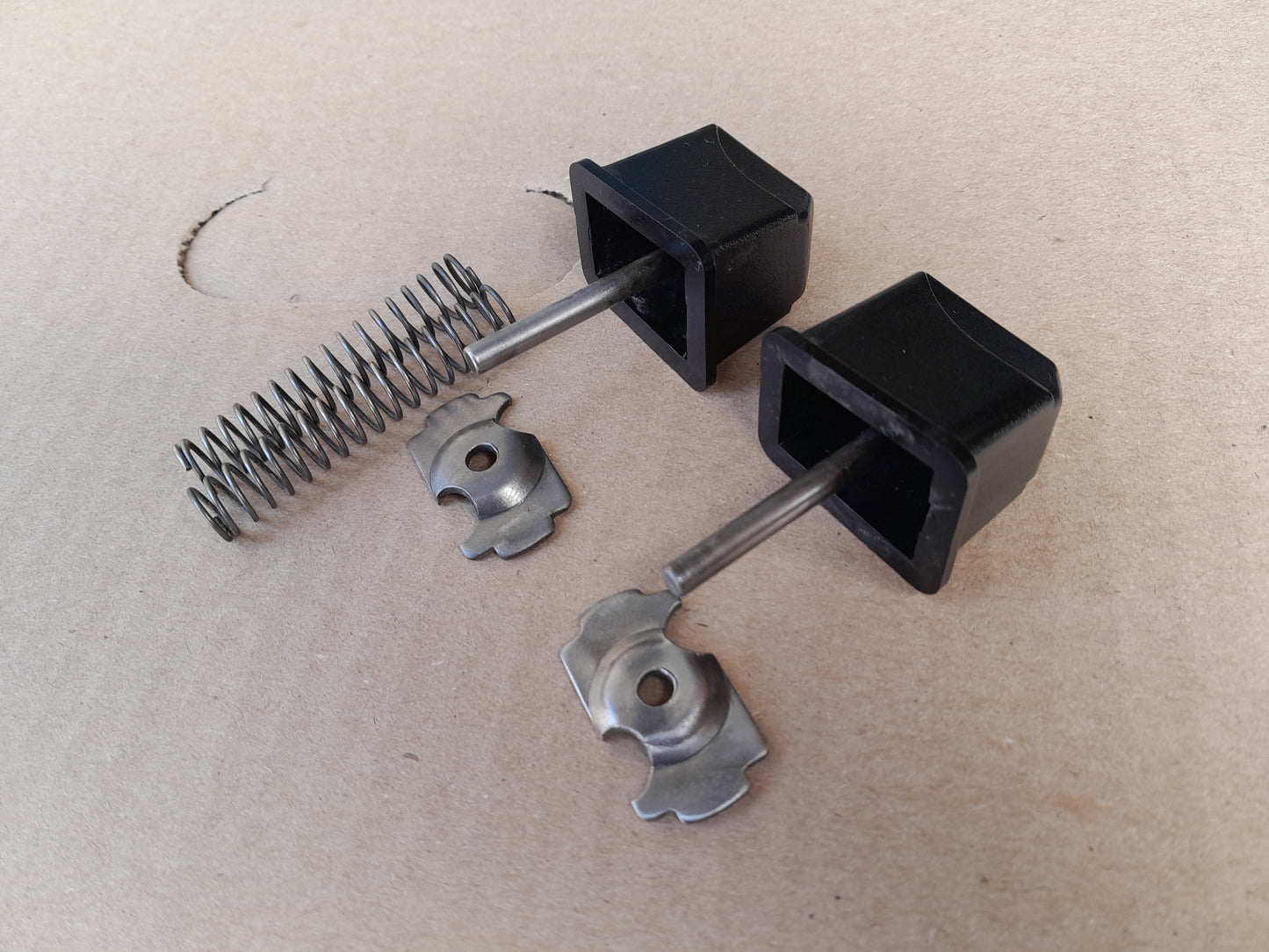 1971-1996 Chevrolet G10 G20 GMC G1500 G2500 OE Door Handle Button Kit "BLACK" (2 pcs)