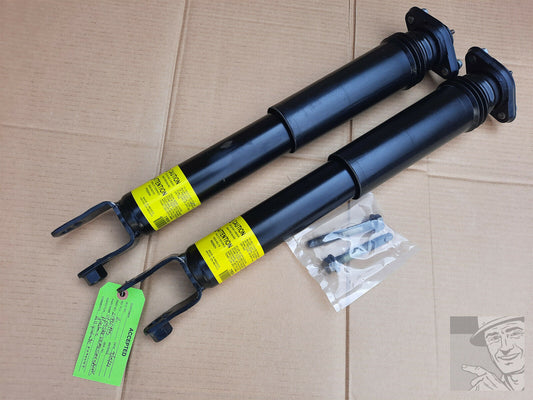 Original Equipment (OE) self-leveling rear shock absorbers for 2004 2005 2006 2007 2008 2009 Cadillac SRX with FE1 Soft Ride Suspension. SACHS Part Number 21992495. Interchange ACDELCO 540521, SACHS 444227, MONROE 40055, SACHS 25760167