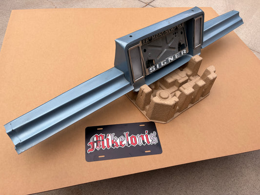 1980-1992 Cadillac Fleetwood Deville Brougham Trunk License Filler, Bracket, Reverse Light Assembly