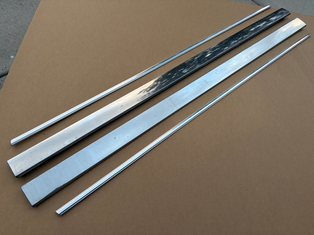 1980-1985 Cadillac Fleetwood Brougham Coupe Upper and Lower Door Trims (4 pcs)
