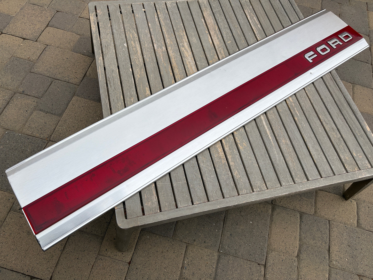 87-96 Ford F-Series OE Tailgate Trim Finish Panel Aluminum