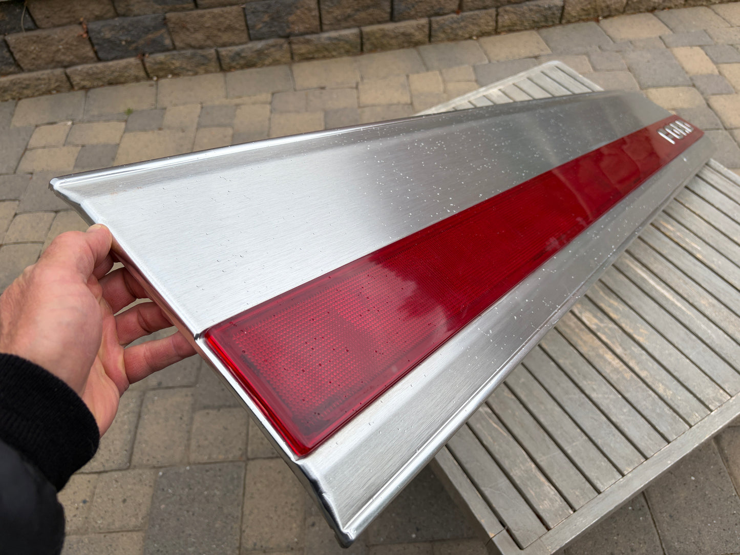 87-96 Ford F-Series OE Tailgate Trim Finish Panel Aluminum