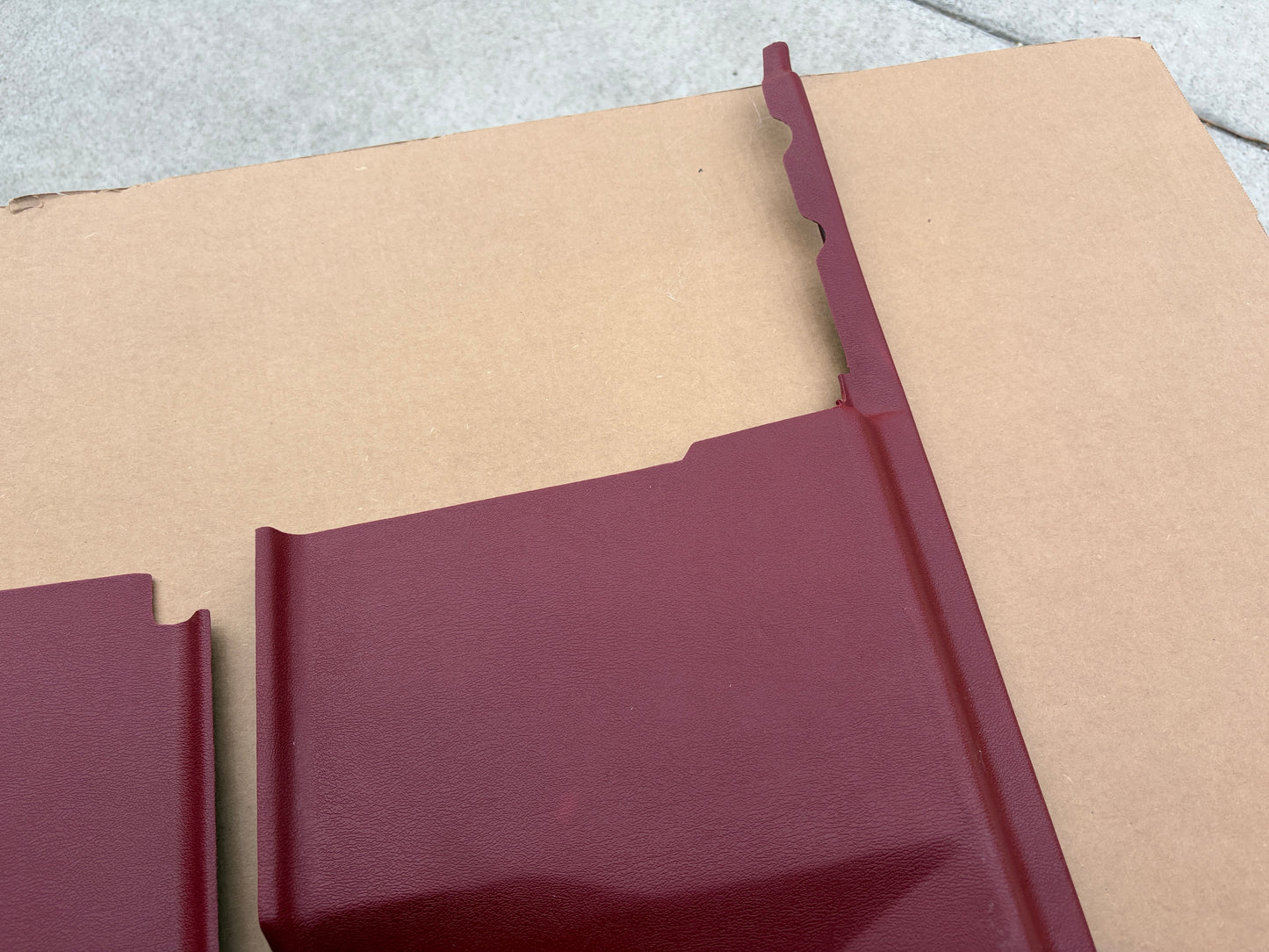 80-86 Ford F150 F250 F350 Bronco XLT Kick Panels Red (PAIR)
