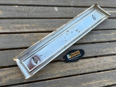 80-81 Full Size Ford Bronco Lower Trim Molding RH (WITH CARRIER!)