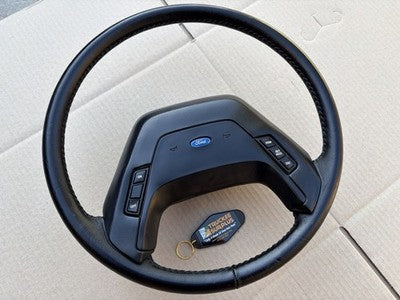 87-91 Ford F150 F250 F350 Bronco OE Steering Wheel (Leather Wrapped A Grade)