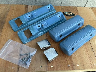 86-93 Dodge Ram Van B150 B250 B350 Armrests Door Pulls (BLUE)