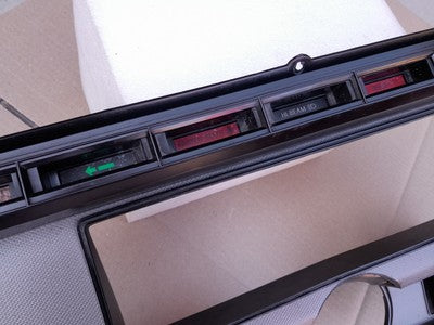 80-86 Ford F150 F250 F350 Bronco Dash Instrument Cluster Bezel Grey Carbon OE