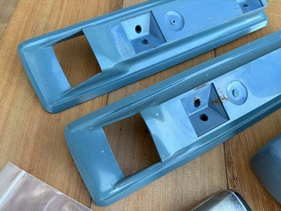 86-93 Dodge Ram Van B150 B250 B350 Armrests Door Pulls (BLUE)