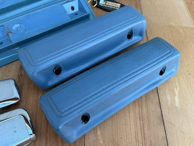 86-93 Dodge Ram Van B150 B250 B350 Armrests Door Pulls (BLUE)