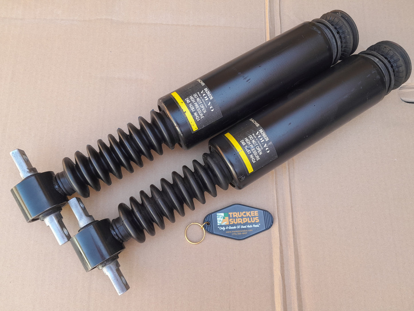 1998-2000 Volvo S70 V70 XC70 Rear Shock Absorbers PAIR Sachs Nivomat 8626026