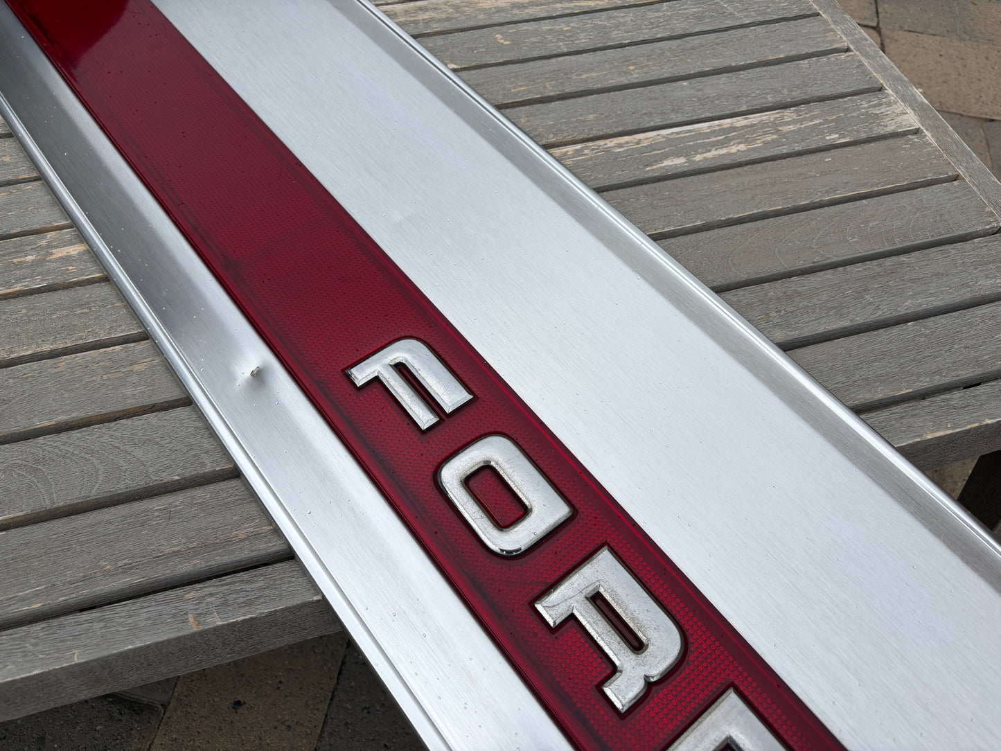 87-96 Ford F-Series OE Tailgate Trim Finish Panel Aluminum