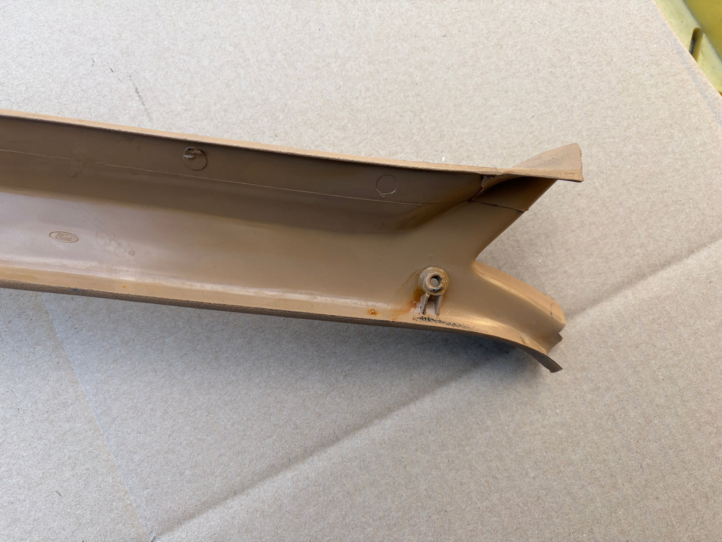 80-86 Ford F150 F250 F350 Bronco XLT A Pillar Moldings Tan (PAIR)