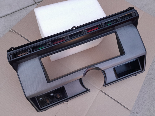80-86 Ford F150 F250 F350 Bronco Dash Instrument Cluster Bezel Grey Carbon OE