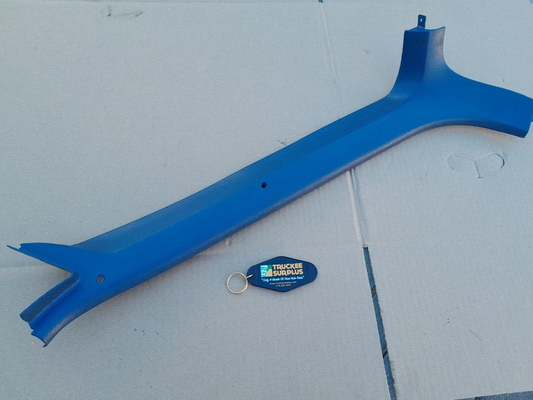 1980-1986 Ford F150 F250 Bronco Interior A Pillar Molding Trim Blue Passenger OE