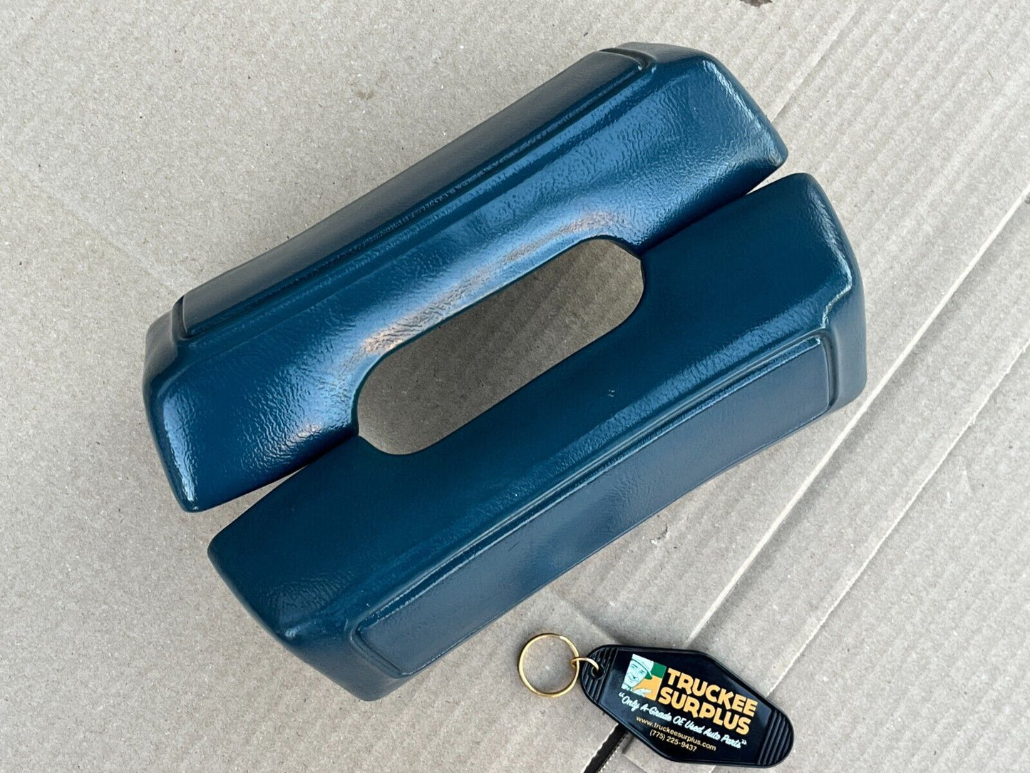 1971-1995 Chevrolet G20 Van GMC Vandura Driver Passenger Vinyl Armrests (BLUE)