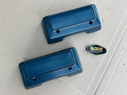 1971-1995 Chevrolet G20 Van GMC Vandura Driver Passenger Vinyl Armrests (BLUE)