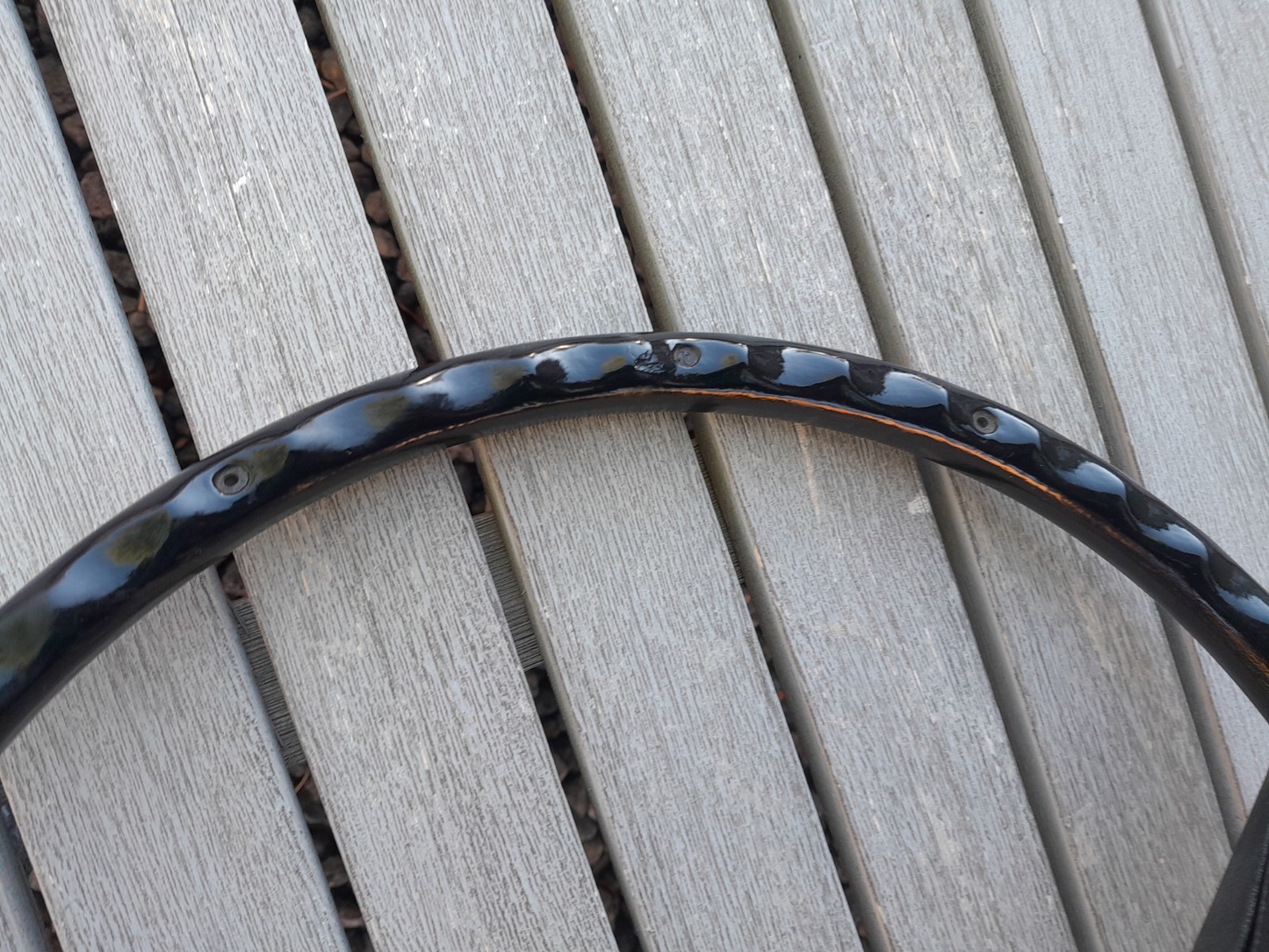 80-86 Ford F150 F250 F350 Bronco OE Steering Wheel (THIN RIM, BLUE MEDALLION)