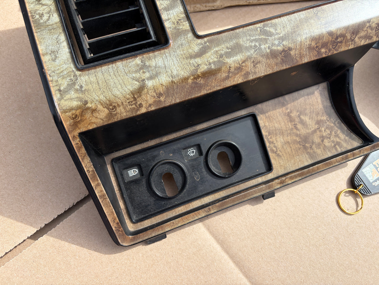 80-86 Ford F150 F250 F350 Dash Instrument Cluster Bezel Burl DIESEL 4X4