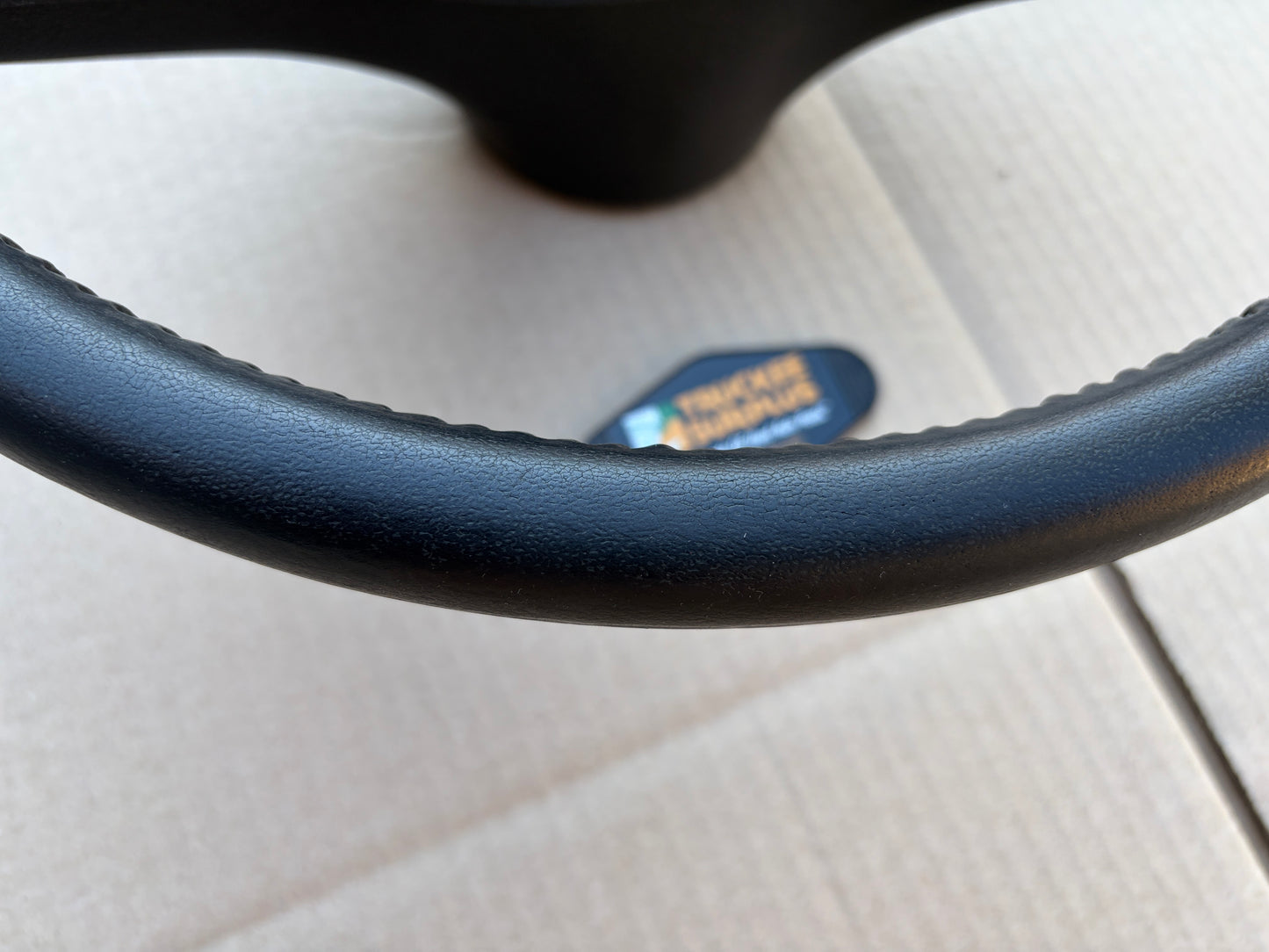 80-86 Ford F150 F250 F350 Bronco OE Steering Wheel (THICK RIM, BLUE MEDALLION)