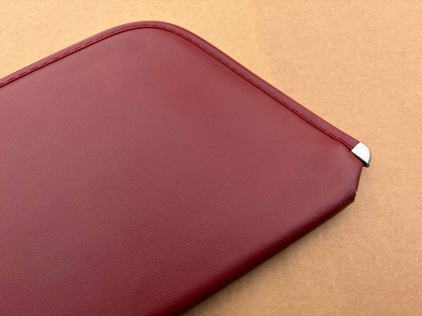 80-86 Ford F150 F250 F350 Bronco XLT OE Driver Side Sun Visor Red
