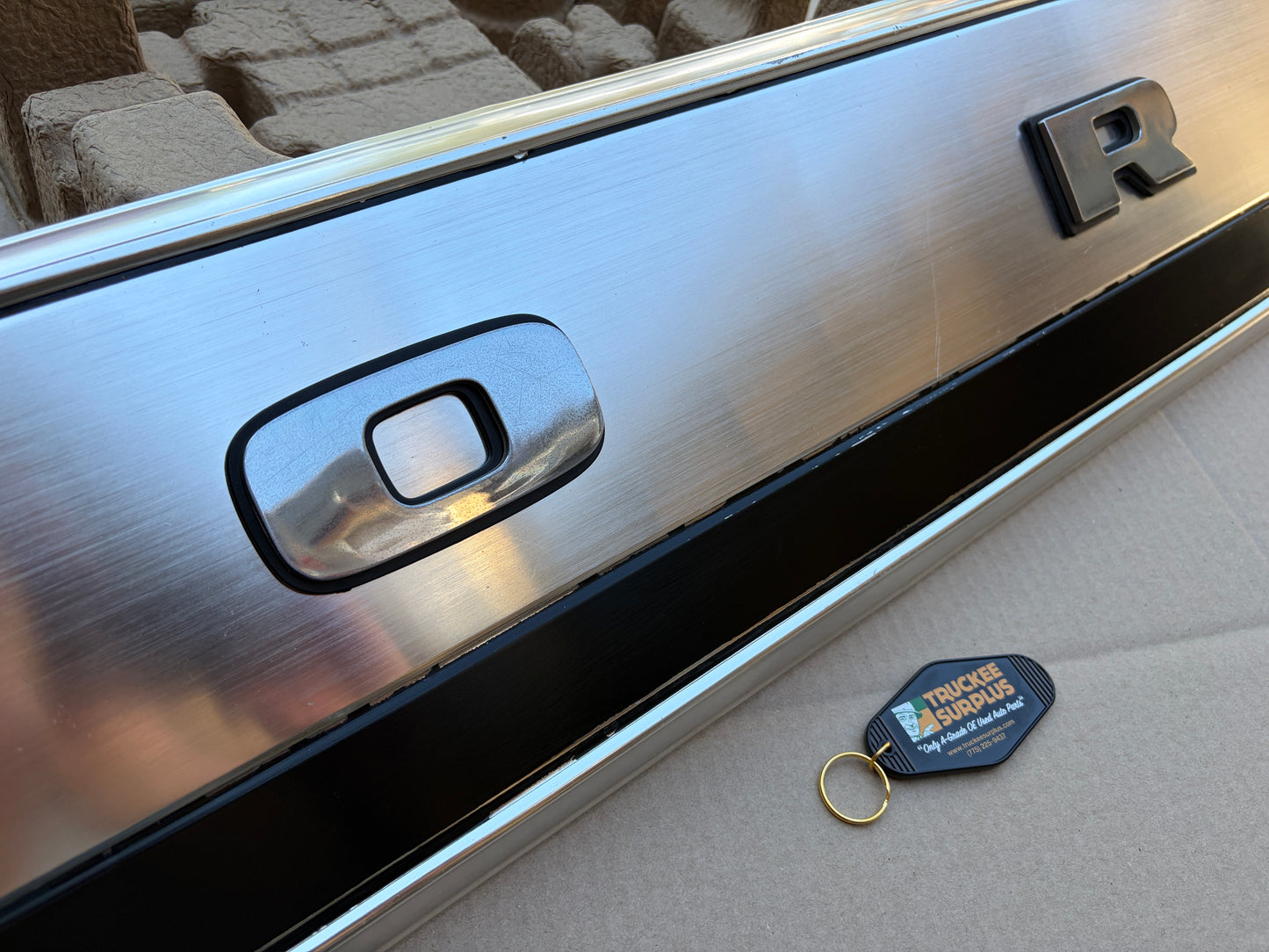 80-86 Ford F-Series Tailgate Trim Finish Panel Aluminum (EARLY STYLE)