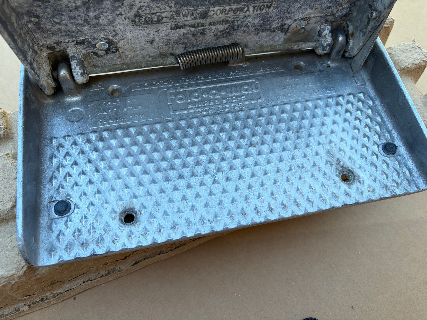 Domestic Conversion Van Bumper Step by Fold-a-Way (RARE)