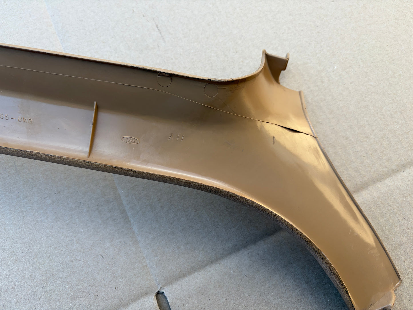 80-86 Ford F150 F250 F350 Bronco XLT A Pillar Moldings Tan (PAIR)
