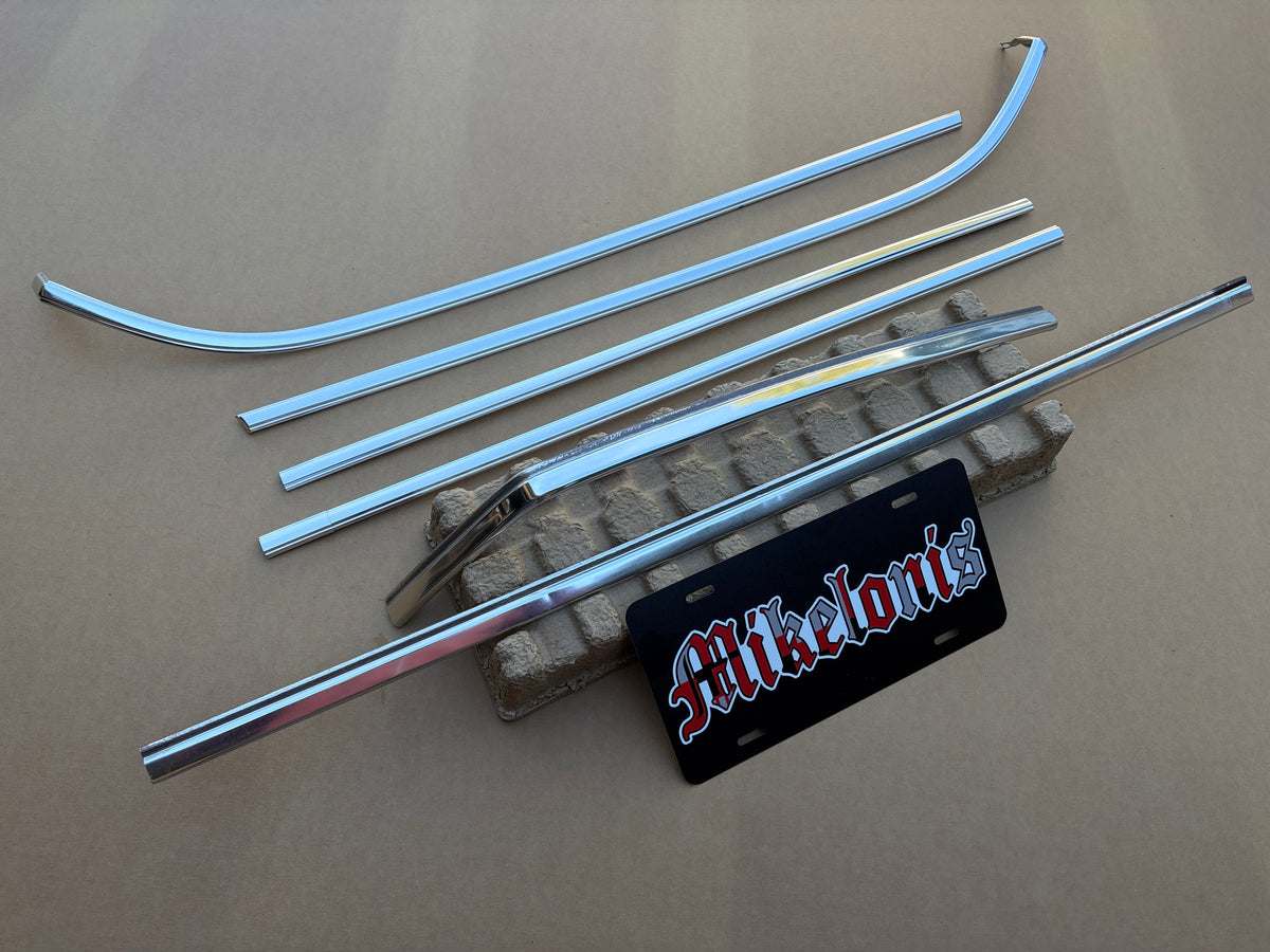 1980-1985 Cadillac Fleetwood Brougham Coupe Vinyl Top Trim (6 of 7 pcs)