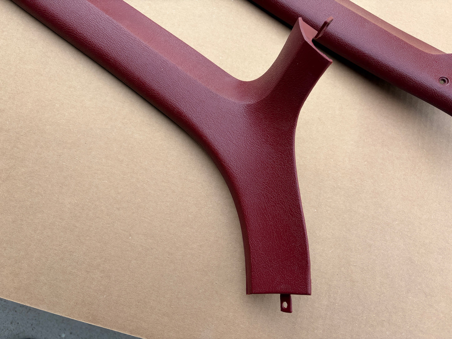 80-86 Ford F150 F250 F350 Bronco XLT A Pillar Moldings Red (PAIR)