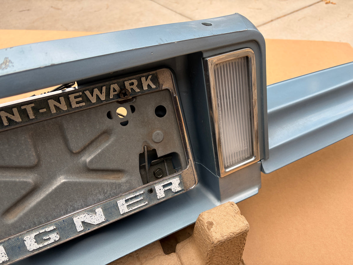 1980-1992 Cadillac Fleetwood Deville Brougham Trunk License Filler, Bracket, Reverse Light Assembly