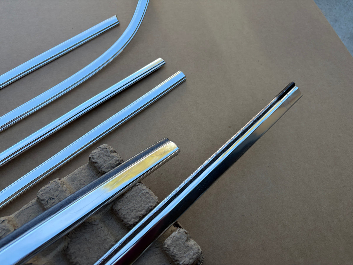 1980-1985 Cadillac Fleetwood Brougham Coupe Vinyl Top Trim (6 of 7 pcs)