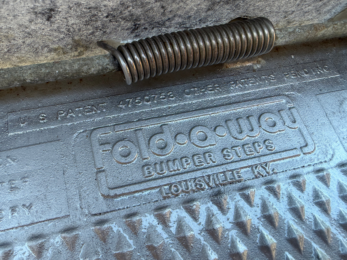 Domestic Conversion Van Bumper Step by Fold-a-Way (RARE)