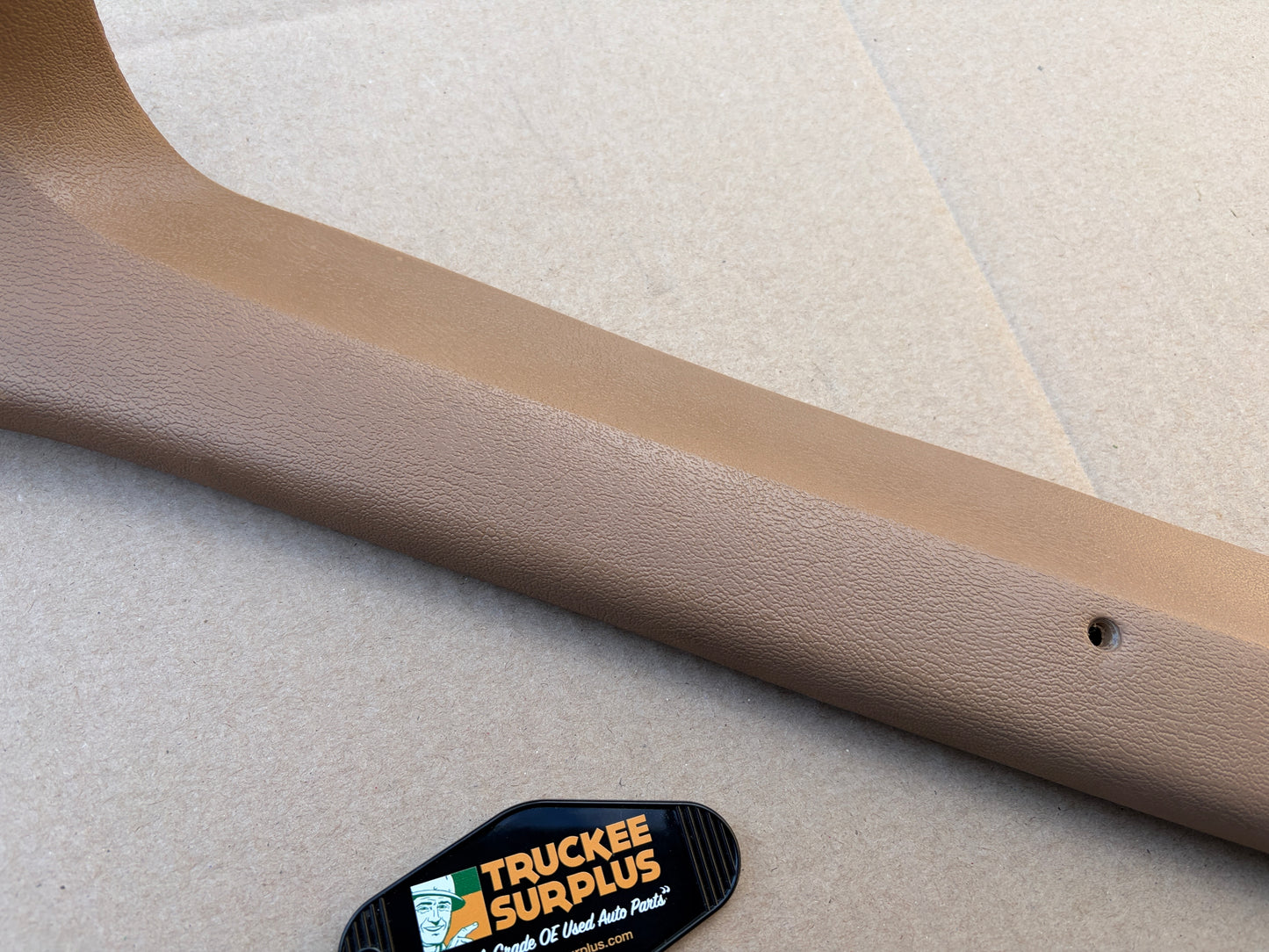 80-86 Ford F150 F250 F350 Bronco XLT A Pillar Moldings Tan (PAIR)