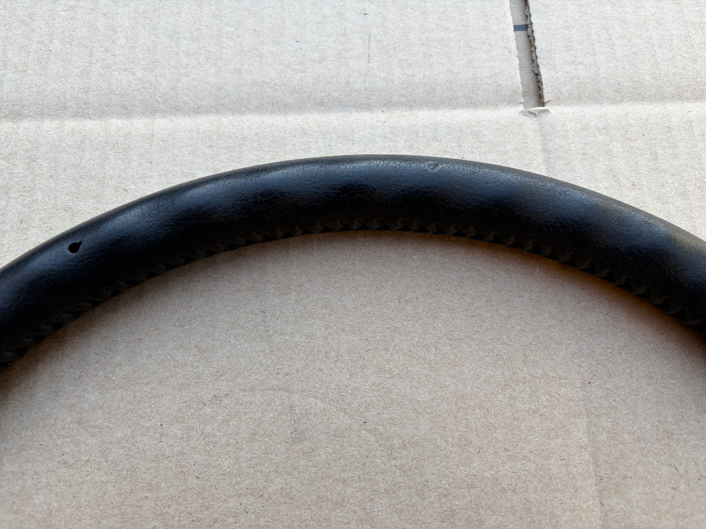 80-86 Ford F150 F250 F350 Bronco OE Steering Wheel (THICK RIM, BLUE MEDALLION)