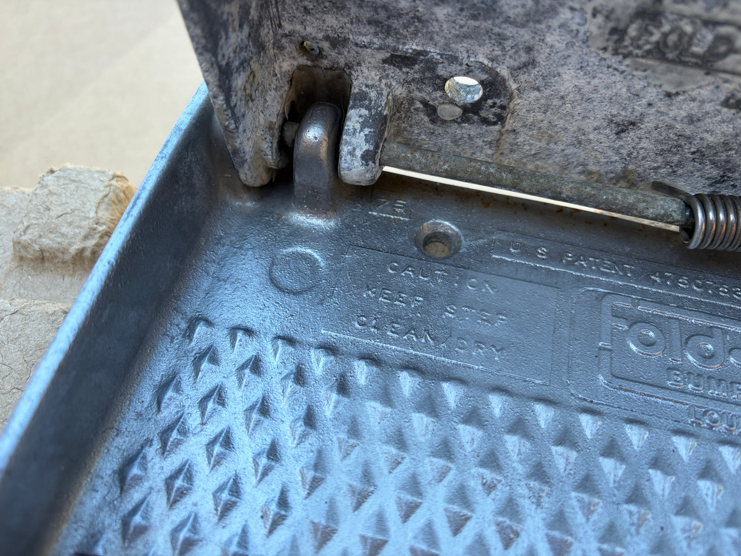 Domestic Conversion Van Bumper Step by Fold-a-Way (RARE)